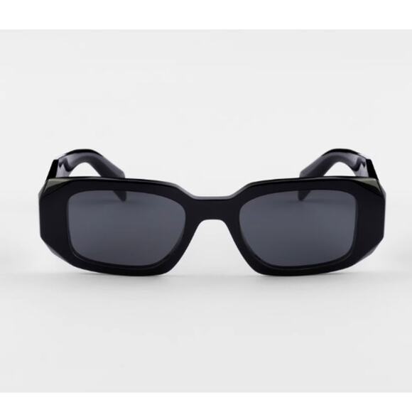 Prada Black Slate Gray Lenses Symbole Sunglasses main image 11
